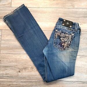 Miss Me Boot Cut Blue Jeans